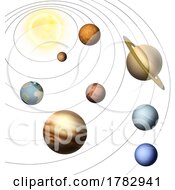 Poster, Art Print Of Planets Of Our Solar System Illustration