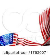 Poster, Art Print Of American Flag Fourth July Patriotic Frame Border