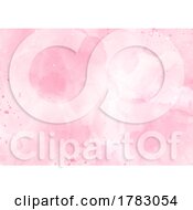 Poster, Art Print Of Detailed Hand Painted Pink Watercolour Background