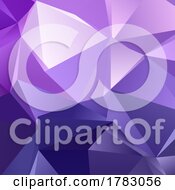 Poster, Art Print Of Abstract Purple Low Poly Abstract Design Background