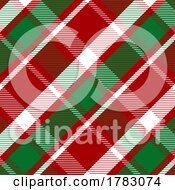 Poster, Art Print Of Plaid Style Background With Christmas Colours