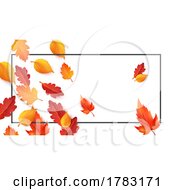 Poster, Art Print Of Autumn Leaf Frame