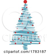 Poster, Art Print Of Scribble Christmas Tree