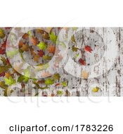 Poster, Art Print Of Colorful Autumn Maple Leaves And Tree Bark