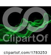 Poster, Art Print Of 3d Abstract Flowing Particles Design Background