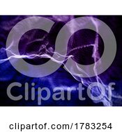 Poster, Art Print Of 3d Abstract Technology Background With Flowing Particles
