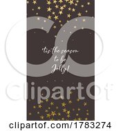 Poster, Art Print Of Gold Starry Christmas Social Media Story Template