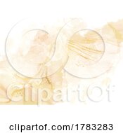 Poster, Art Print Of Pastel Coloured Hand Painted Alcohol Ink Background With Gold Elements