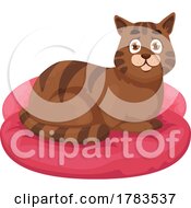 Poster, Art Print Of Cat On A Pet Bed