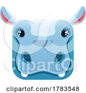 Poster, Art Print Of Square Faced Hippo