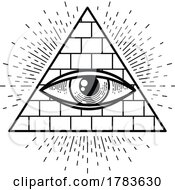 Poster, Art Print Of Providence Illuminati Eye In Pyramid Triangle