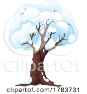 Poster, Art Print Of Snow Flocked Tree In Winter
