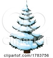 Snow Flocked Tree In Winter by Vector Tradition SM