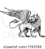 Poster, Art Print Of Sketched Griffin