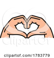 Poster, Art Print Of Hands Forming A Heart