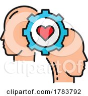 Poster, Art Print Of Heart Gear Over Heads