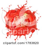 3d Tomato And Juice Splash by Vector Tradition SM