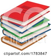 Poster, Art Print Of Stack Of Colorful Books