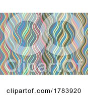 Poster, Art Print Of Abstract Design Background With Coloured Waves