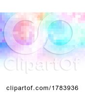 Poster, Art Print Of Pastel Coloured Background With Square Design