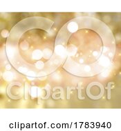 Poster, Art Print Of Christmas Background With Bokeh Lights And Stars