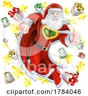 Poster, Art Print Of Superhero Santa Claus Christmas Super Hero