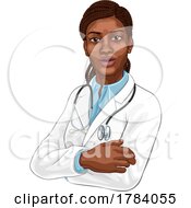 Poster, Art Print Of Black Woman Doctor Medical Healthcare Professional