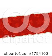 Poster, Art Print Of Christmas Background With Torn Paper Design