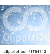 Poster, Art Print Of Christmas Background Of Falling Snowflakes