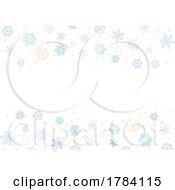 Christmas Background With Decorative Snowflakes