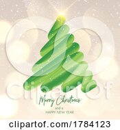 Poster, Art Print Of Abstract Christmas Tree Background