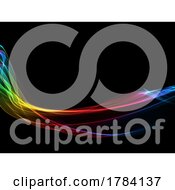Poster, Art Print Of Abstract Background With A Rainbow Waves Design