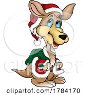 Poster, Art Print Of Christmas Kangaroo