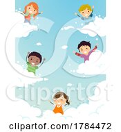 Poster, Art Print Of Children On Clouds