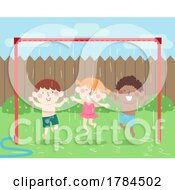 Poster, Art Print Of Children Playing In Sprinklers