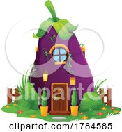 Eggplant Fairy House