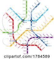 Poster, Art Print Of Metro Underground And Subway Map