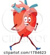 Poster, Art Print Of Happy Human Heart Walking Or Jogging
