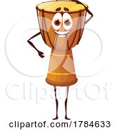 African Drum Instrument Mascot