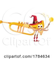 Poster, Art Print Of Wizard Trumpet Instrument Mascot