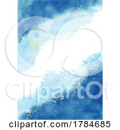 Poster, Art Print Of Winter Themed Hand Painted Watercolour Background