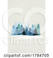 Winter Forest Christmas Background