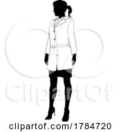 Poster, Art Print Of Female Scientist Engineer Woman Silhouette Person