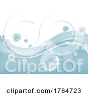 Poster, Art Print Of Water Splash Soap Border Frame Bubble Background