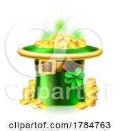 St Patricks Day Gold Coin Leprechaun Hat by AtStockIllustration