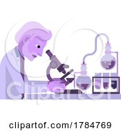 Science Research Scientist Lab Work Bench Concept