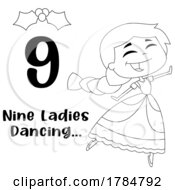 Poster, Art Print Of Cartoon Lady Dancing