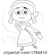 Cartoon Milking Maid