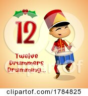 Cartoon Drummer Drumming