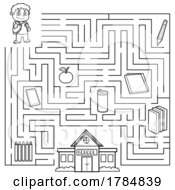 Poster, Art Print Of Maze Of A Boy To School